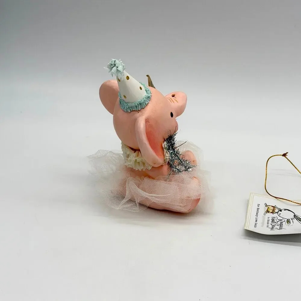 Bethany Lowe Sweet Thing Ellie Pink Elephant Birthday Party Hat Baby Girl New